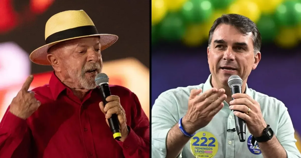 Resultados parciais no exterior dividem liderança entre Lula e Flávio
