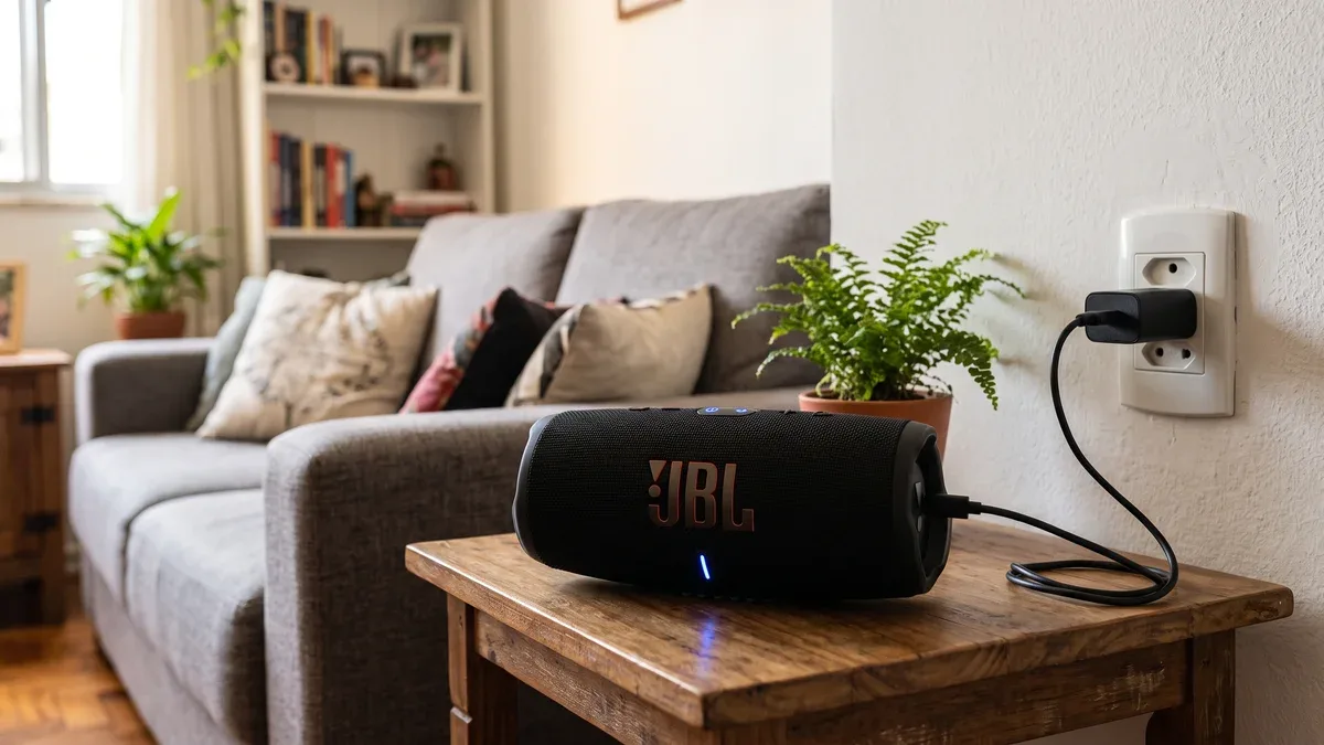 Manter a caixa Bluetooth na tomada reduz a vida útil da bateria?