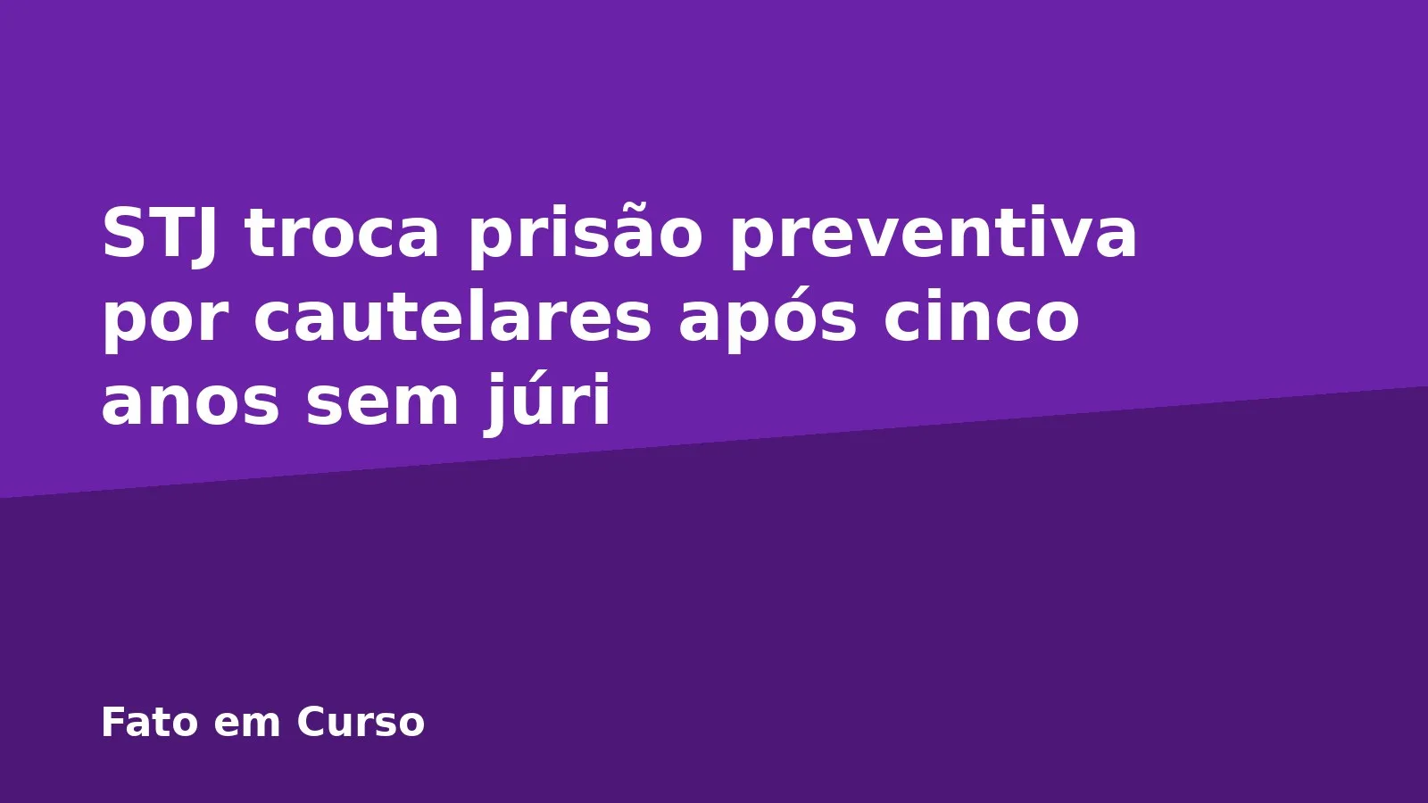 STJ troca prisão preventiva por cautelares após cinco anos sem júri