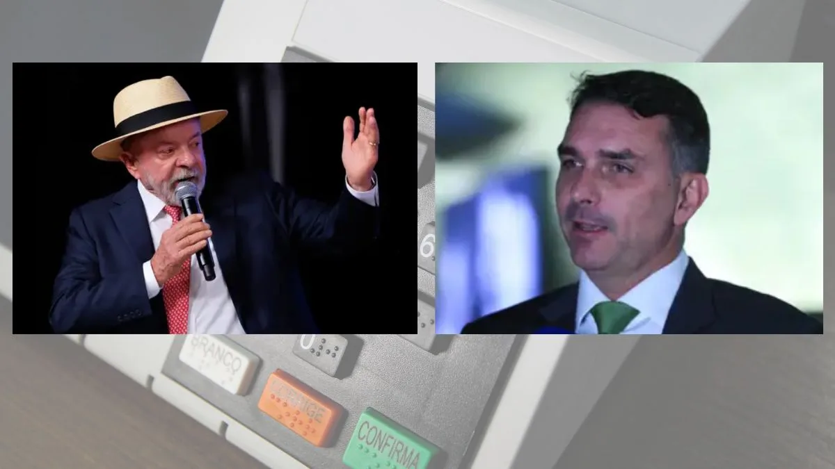 Lula tem 46% e Flávio Bolsonaro, 44% em simulação de 2º turno
