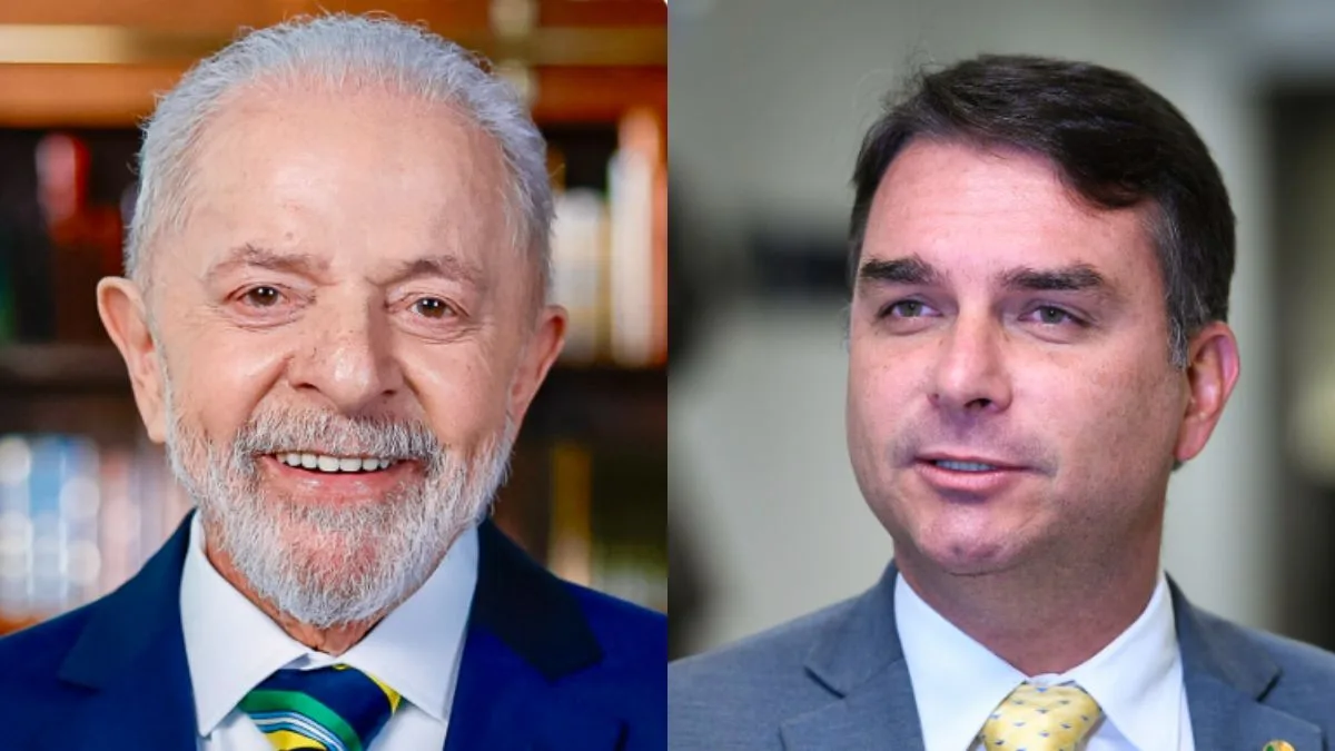 Lula tem 42% e Flávio Bolsonaro chega a 40% no primeiro turno