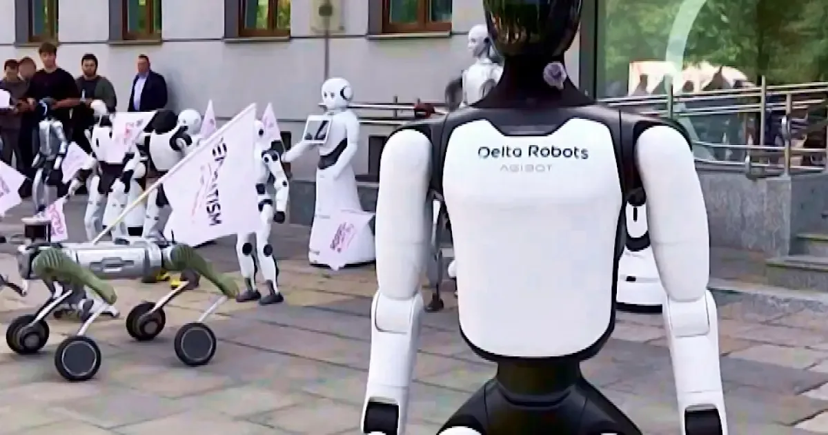 Robôs humanoides protestam em Varsóvia por regras para a inteligência artificial