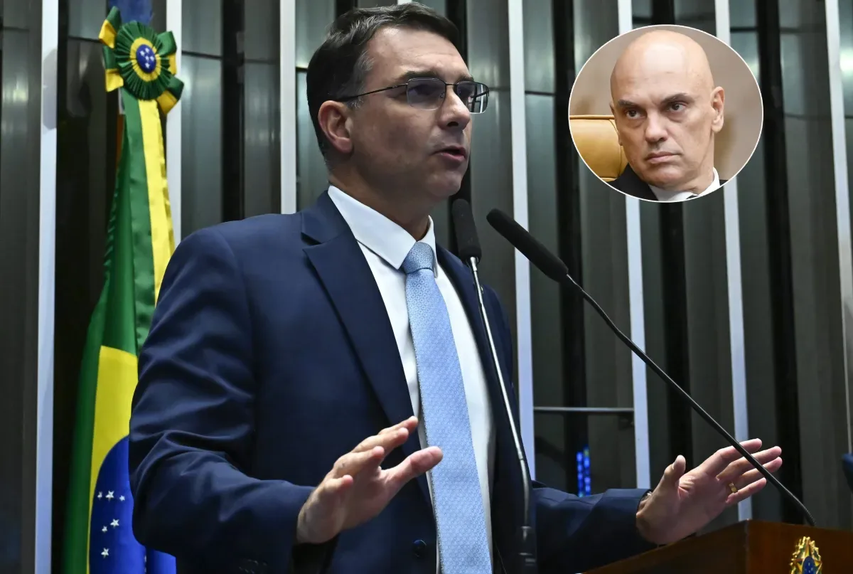 Flávio Bolsonaro cobra voto de Cármen Lúcia contra investigação de Moraes
