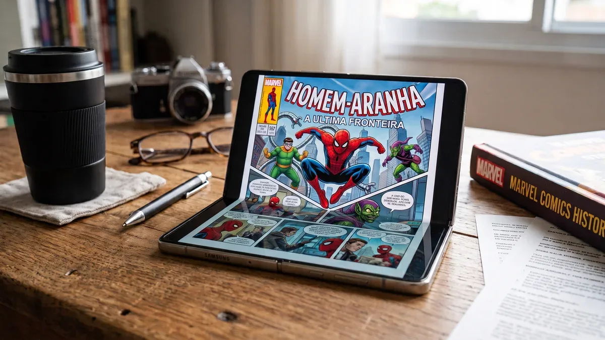 Galaxy Z Fold 8 amplia a experiência de leitura de quadrinhos
