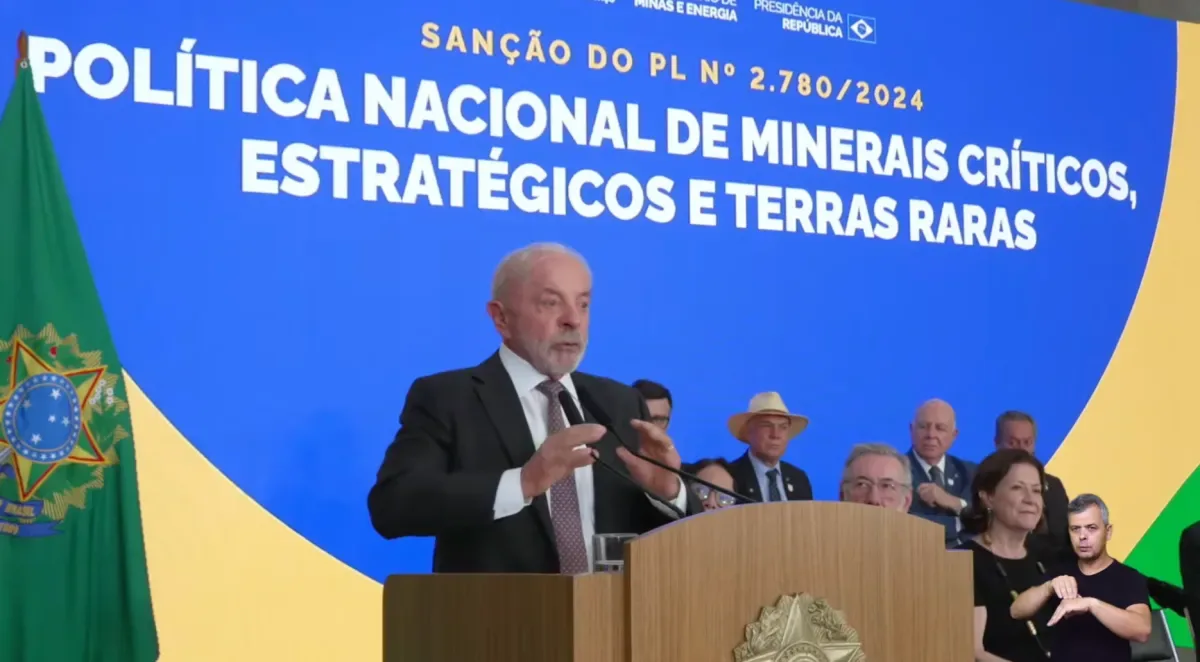 Lula sanciona marco das terras raras e defende soberania mineral
