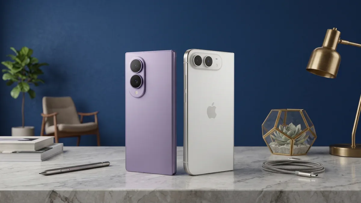 iPhone Duo e Galaxy Z Fold8 equilibram desempenho, mas têm propostas diferentes