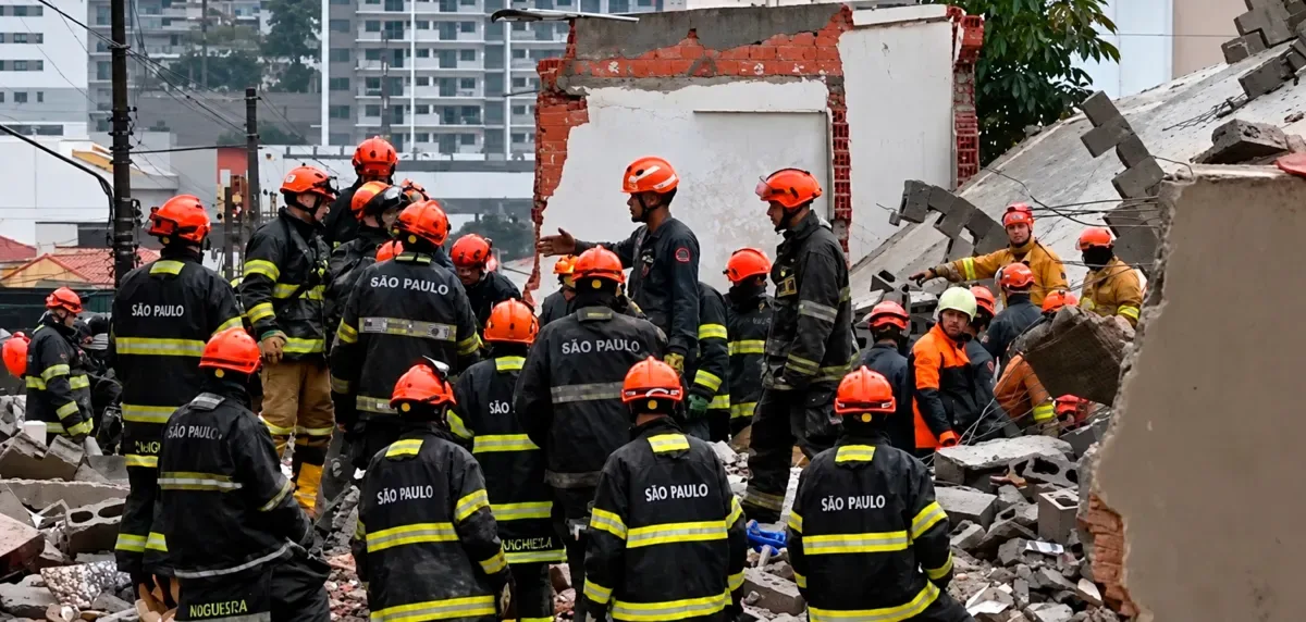Queda de prédio em construção na Penha mata três e deixa três desaparecidos