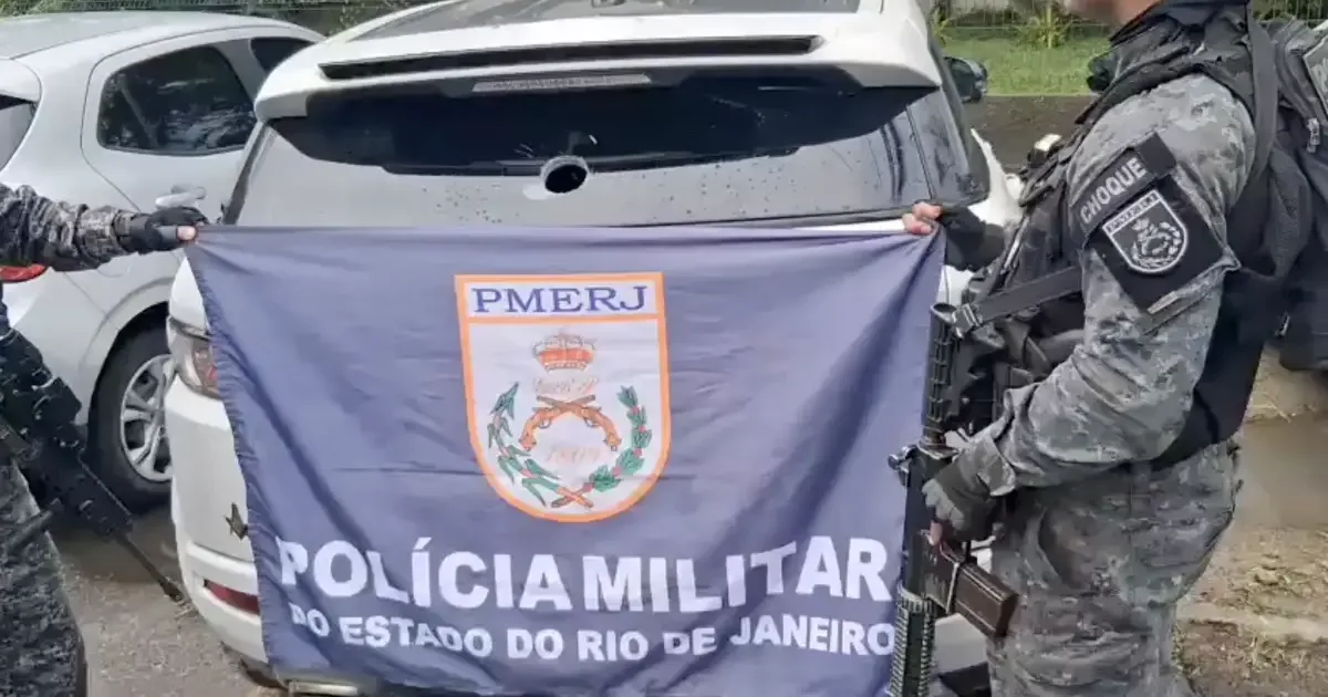 PM apreende veículo blindado usado em confrontos no Rio de Janeiro