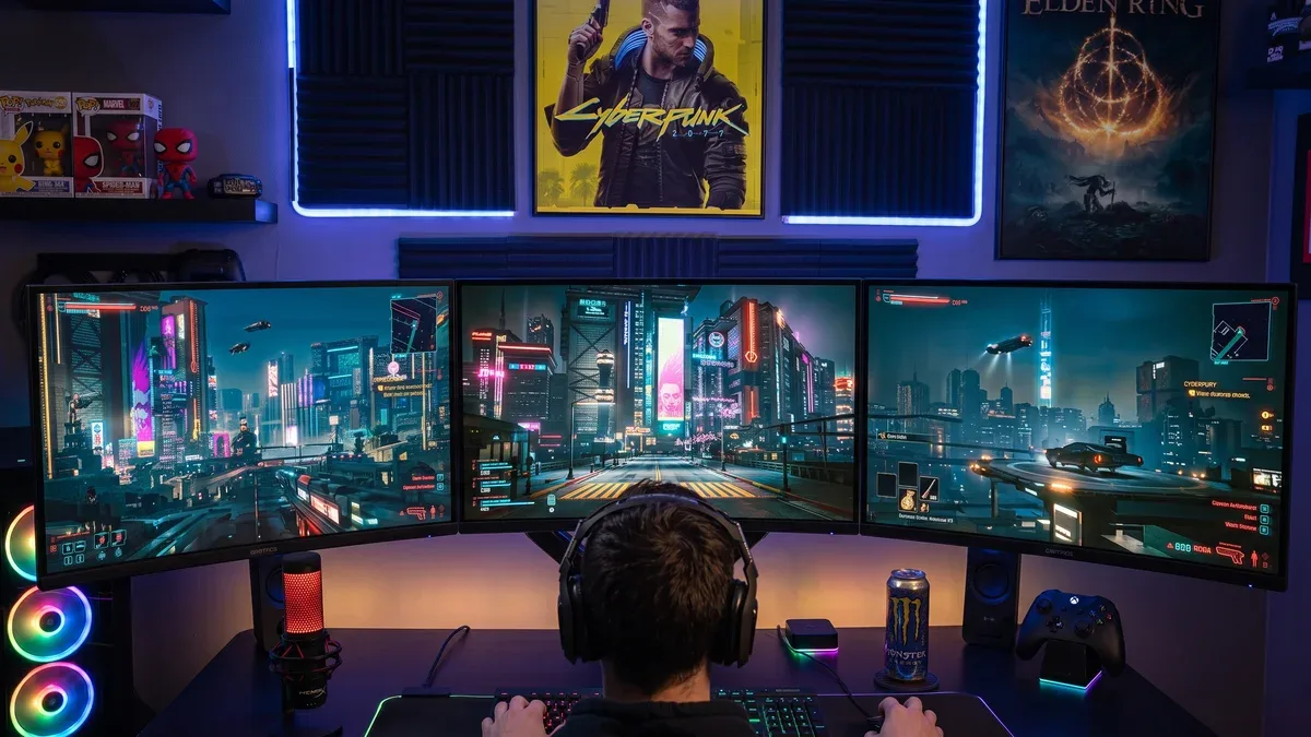 Como usar uma única porta DisplayPort para vários monitores
