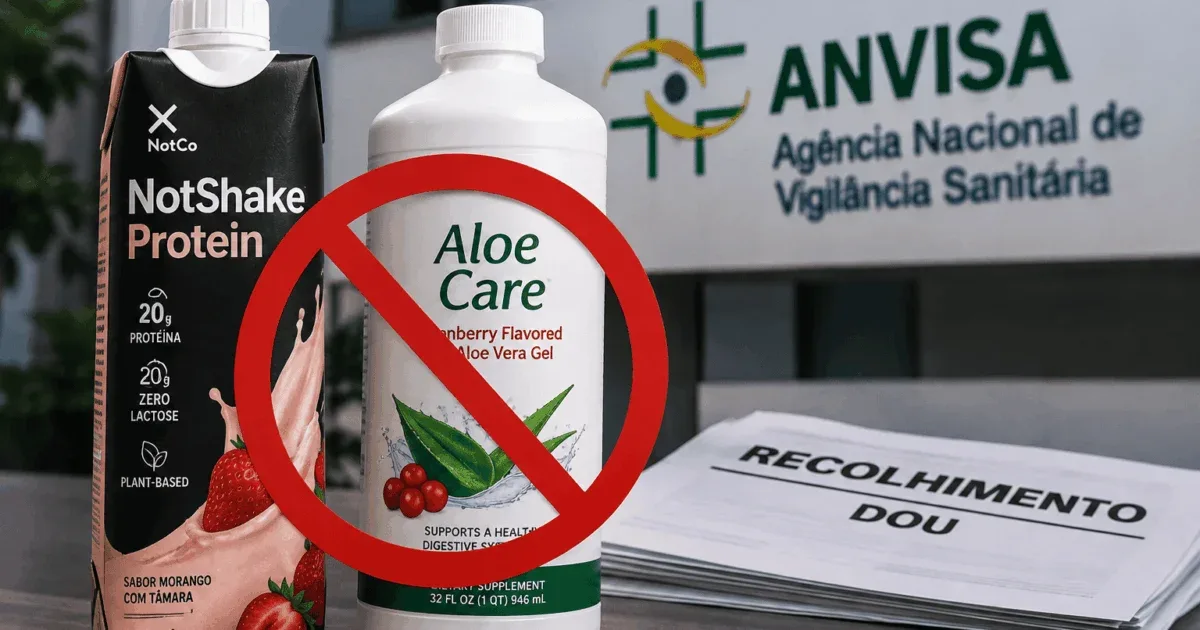 Anvisa veta venda e manda retirar dois produtos do mercado nacional