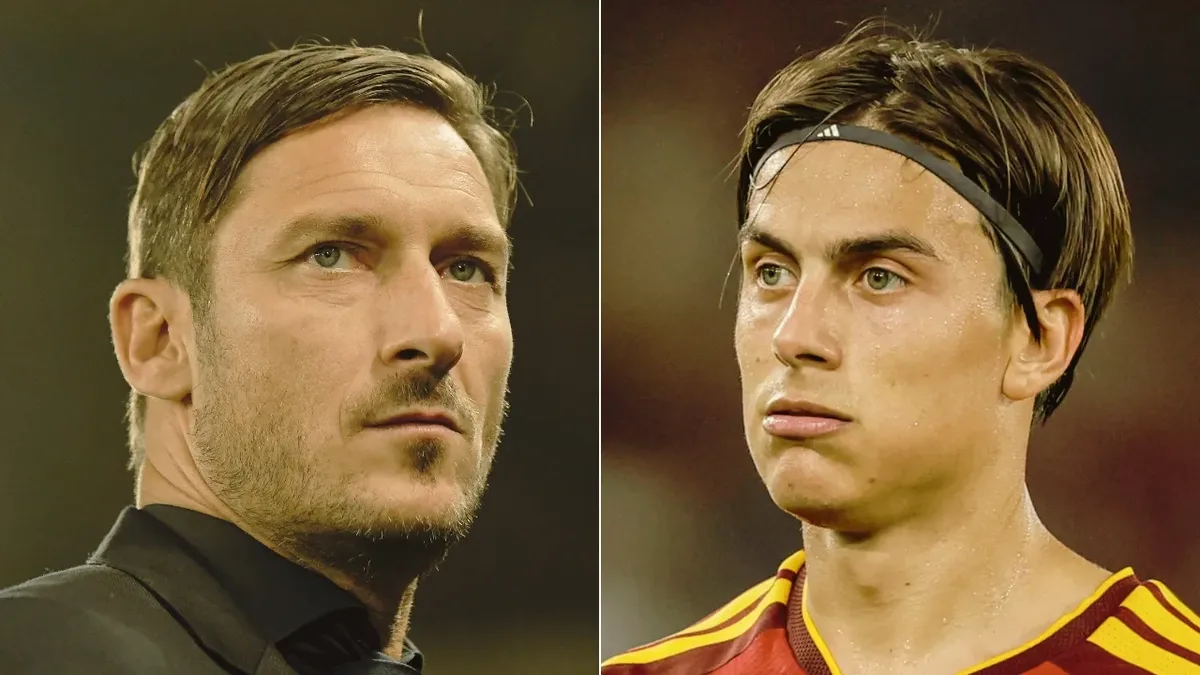 Totti rejeitou entregar a camisa 10 da Roma a Dybala em 2022