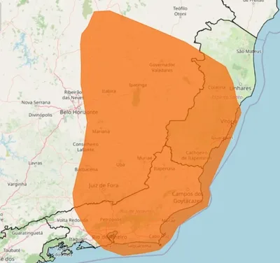 Inmet alerta para tempestades e chuva de até 100 mm no Sudeste