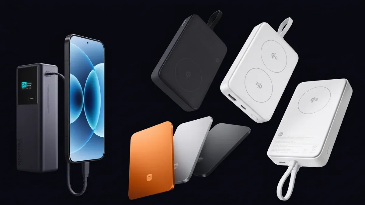 Xiaomi apresenta três power banks com até 165 W de potência
