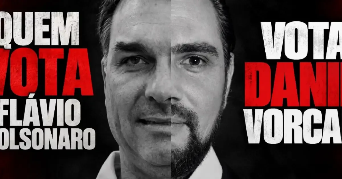 PT adapta slogan de Flávio Bolsonaro para ligar senador a Daniel Vorcaro
