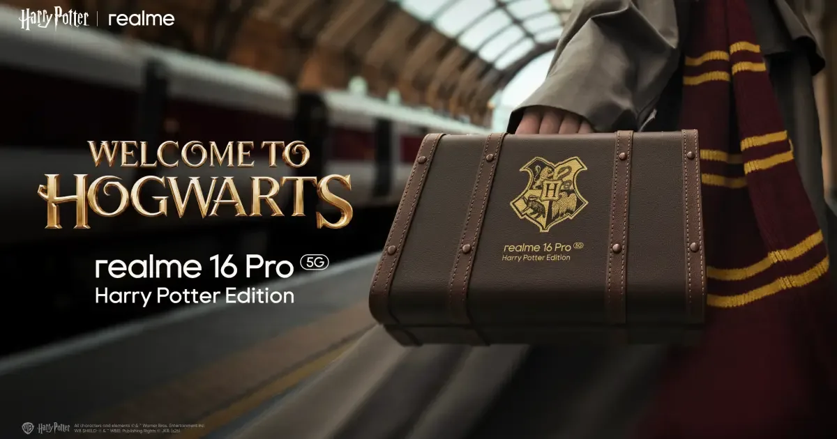 Realme lança edição do 16 Pro 5G com referências a Harry Potter