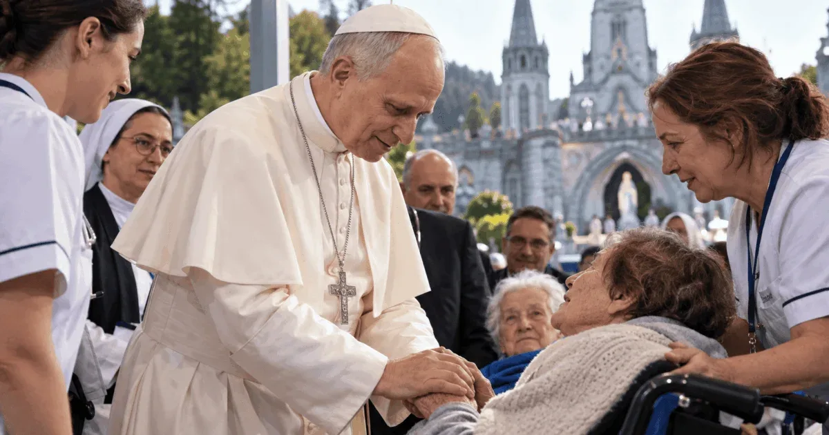 Leão XIV critica aborto, eutanásia e suicídio assistido em Lourdes