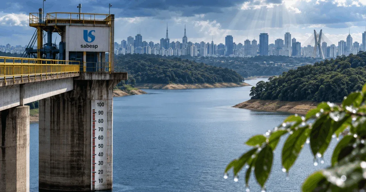 Reservatórios de São Paulo sobem para 52,1% após chuvas de setembro