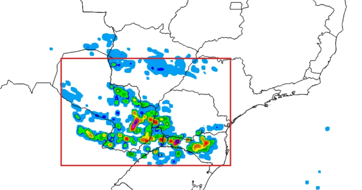 Paraná mantém alerta para tempestades severas e risco de tornados