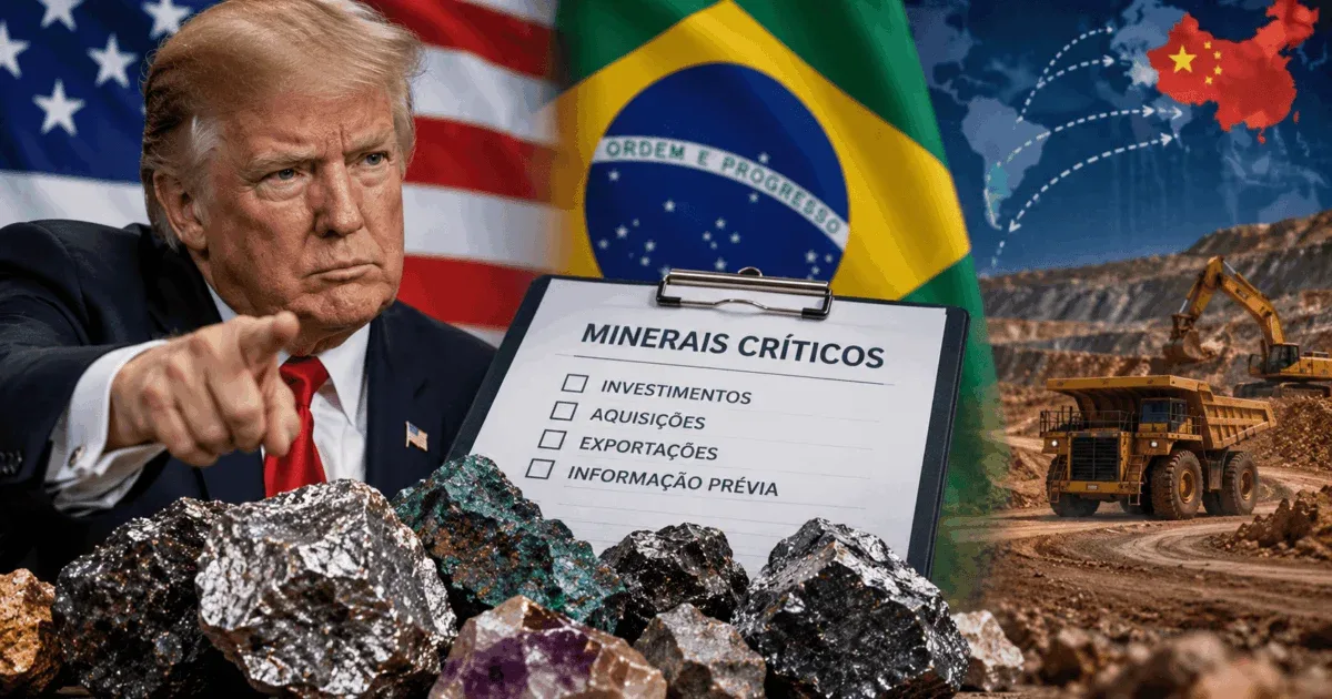 EUA propuseram controle prévio sobre negócios com minerais brasileiros