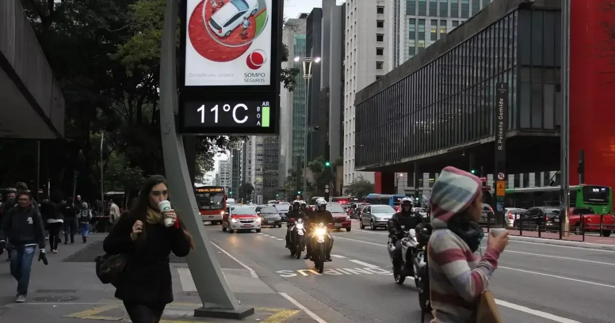 Chuva persiste no Sudeste enquanto frio avança pelo Sul nesta semana
