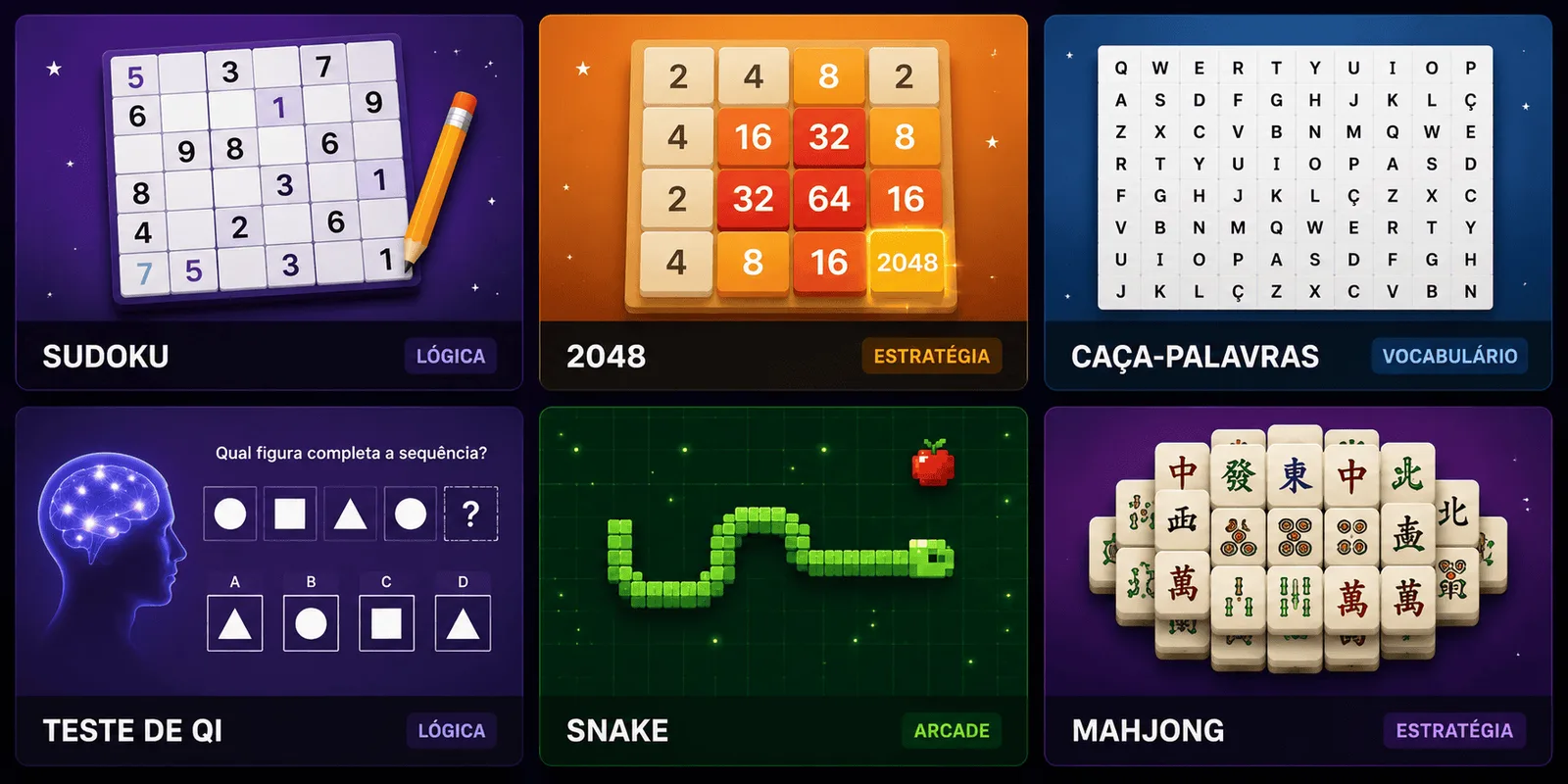 Qual jogo de lógica combina com seu jeito de pensar?