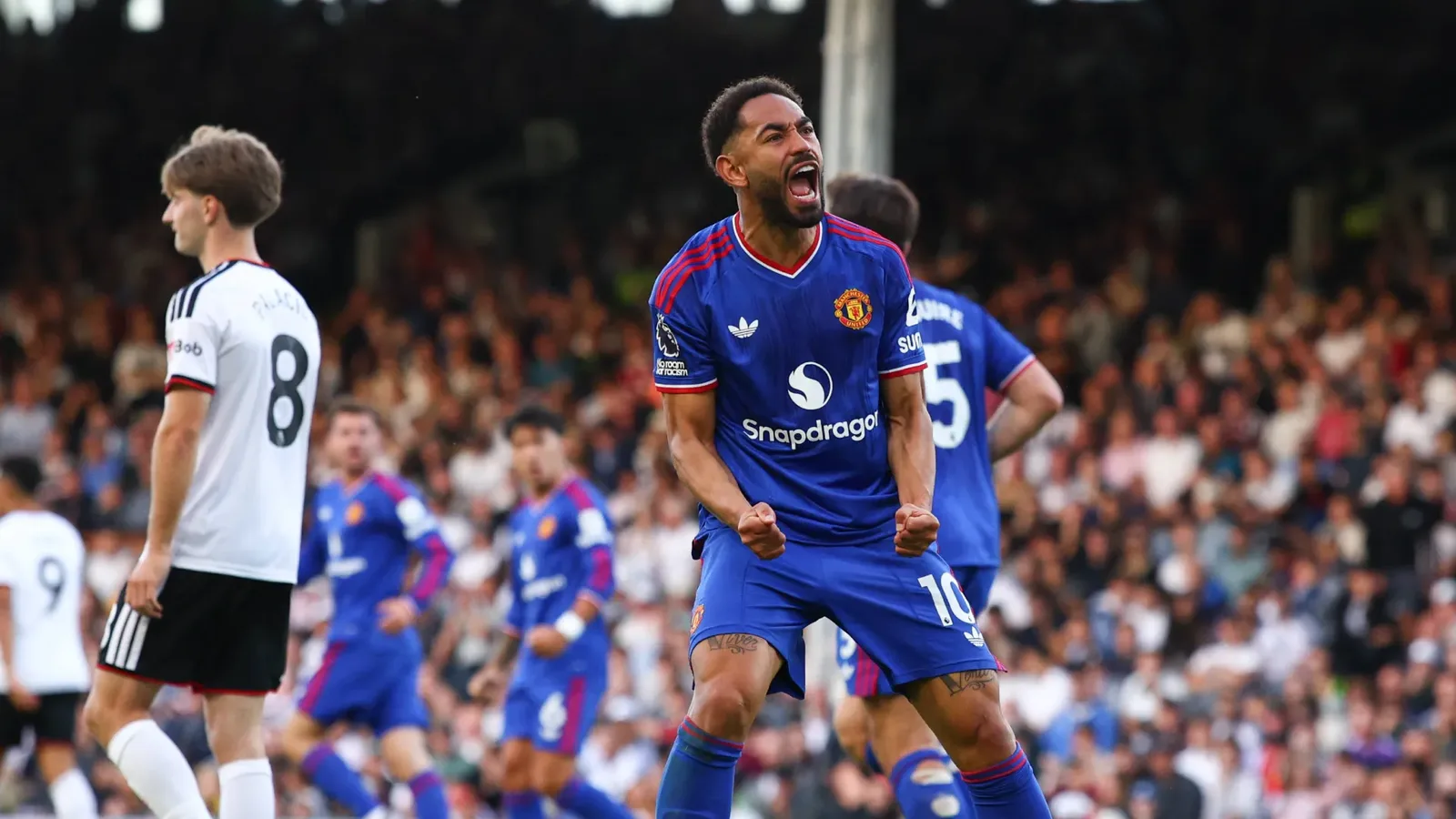 Matheus Cunha marca no fim, e Manchester United empata com Fulham