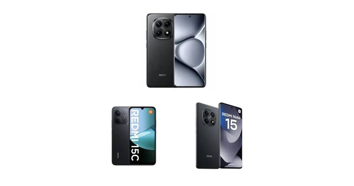 Xiaomi oferece Redmi Note 15 e Redmi 15C com 8GB de RAM