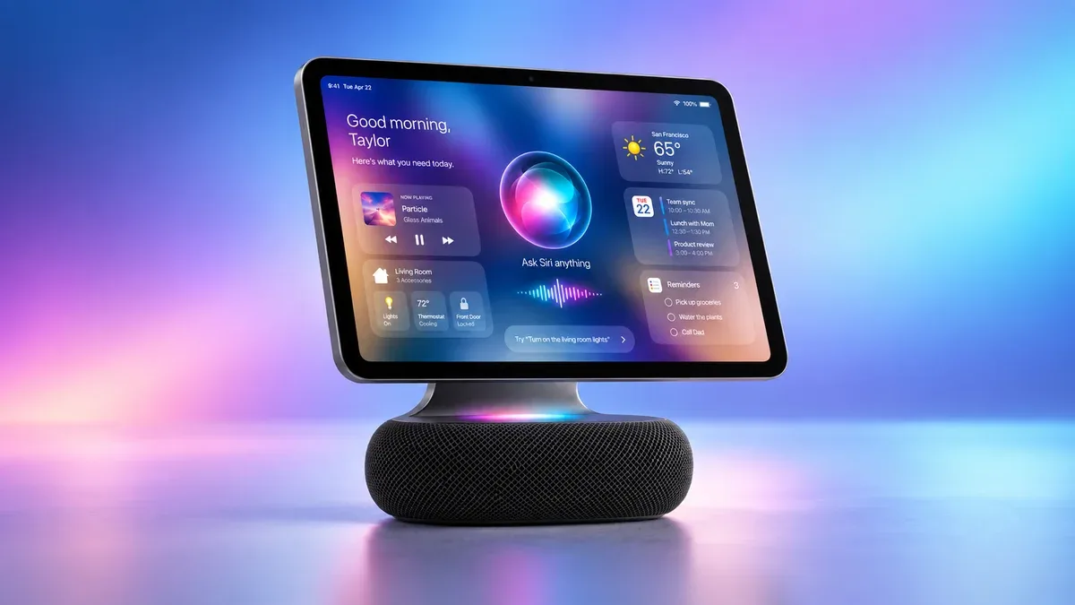 Apple testa display doméstico com Siri e identificação de usuários