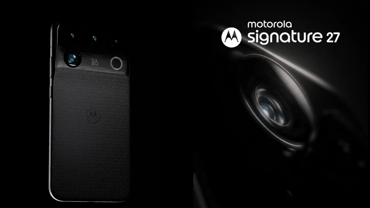 Motorola antecipa Signature 27 com câmera de 200 MP e áudio da Bang & Olufsen