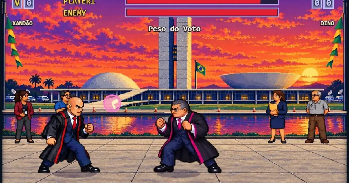 Jogo criado com IA transforma ministros do STF em personagens de luta