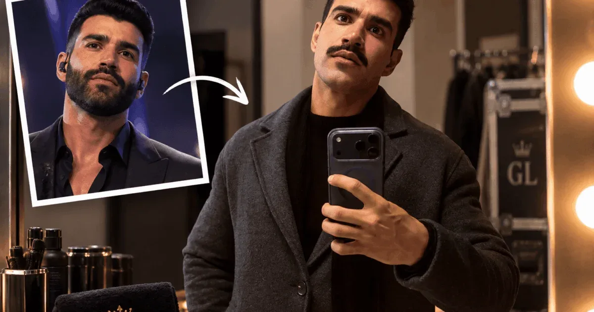 Gusttavo Lima raspa a barba e reaparece apenas com bigode